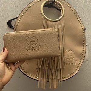 Beautiful handbag with wallet